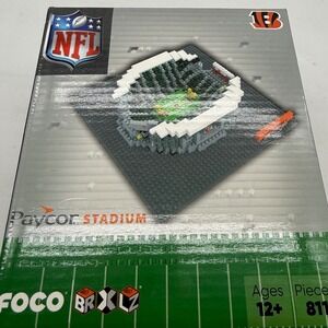 FOCO Cincinnati Bengals Paycor Stadium NFL Building Blocks Set 811 Pieces
